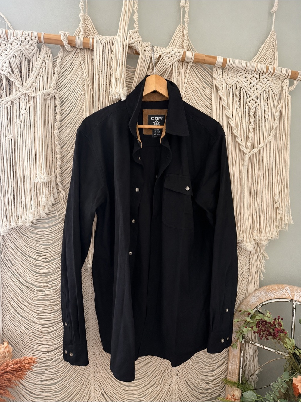 COH Black Lightweight Men’s Shirt Jacket